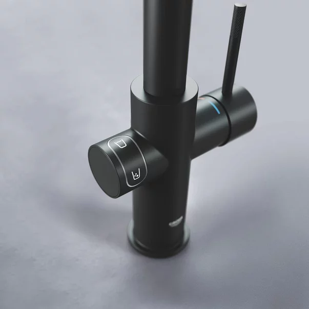 Baterie bucatarie Grohe Blue Home pipa tip L si Starter Kit negru mat picture - 5