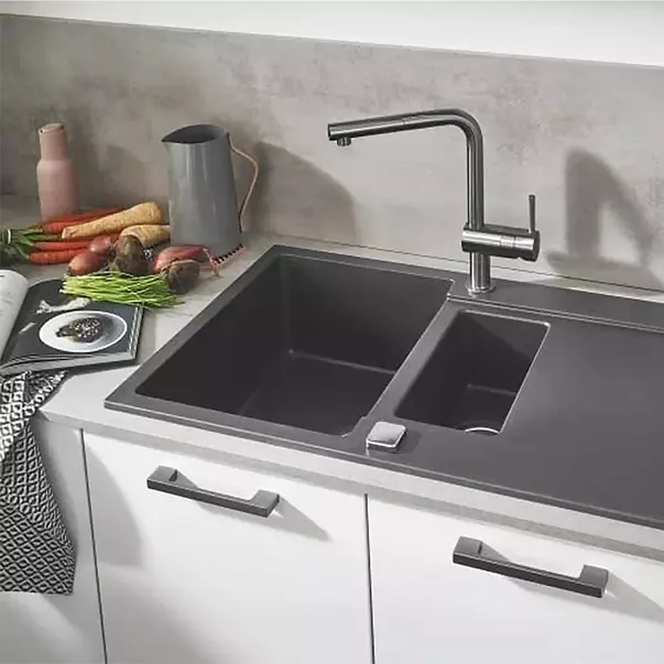 Baterie bucatarie Grohe Minta antracit periat Hard Graphite picture - 2