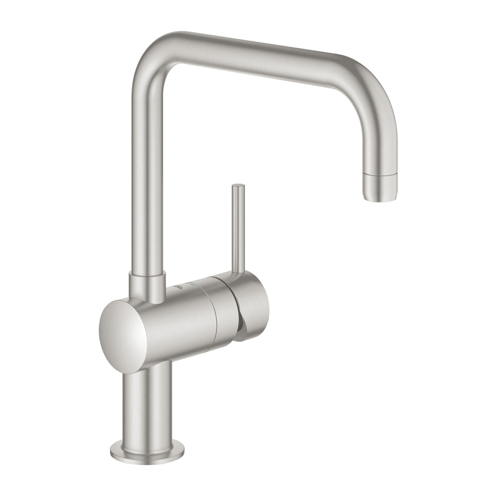 Baterie bucatarie Grohe Minta crom periat Supersteel monocomanda