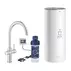 Baterie bucatarie Grohe Red Duo crom periat Supersteel pipa tip C si boiler marimea L picture - 1