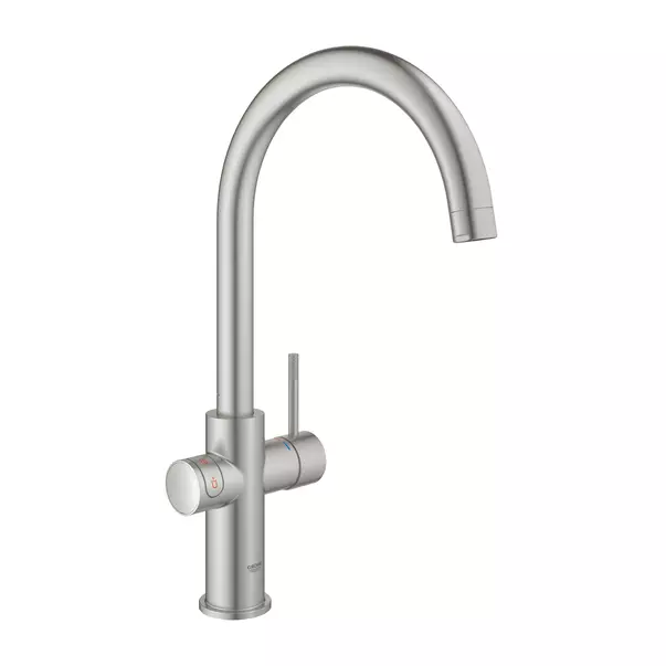 Baterie bucatarie Grohe Red Duo crom periat Supersteel pipa tip C si boiler marimea L picture - 2
