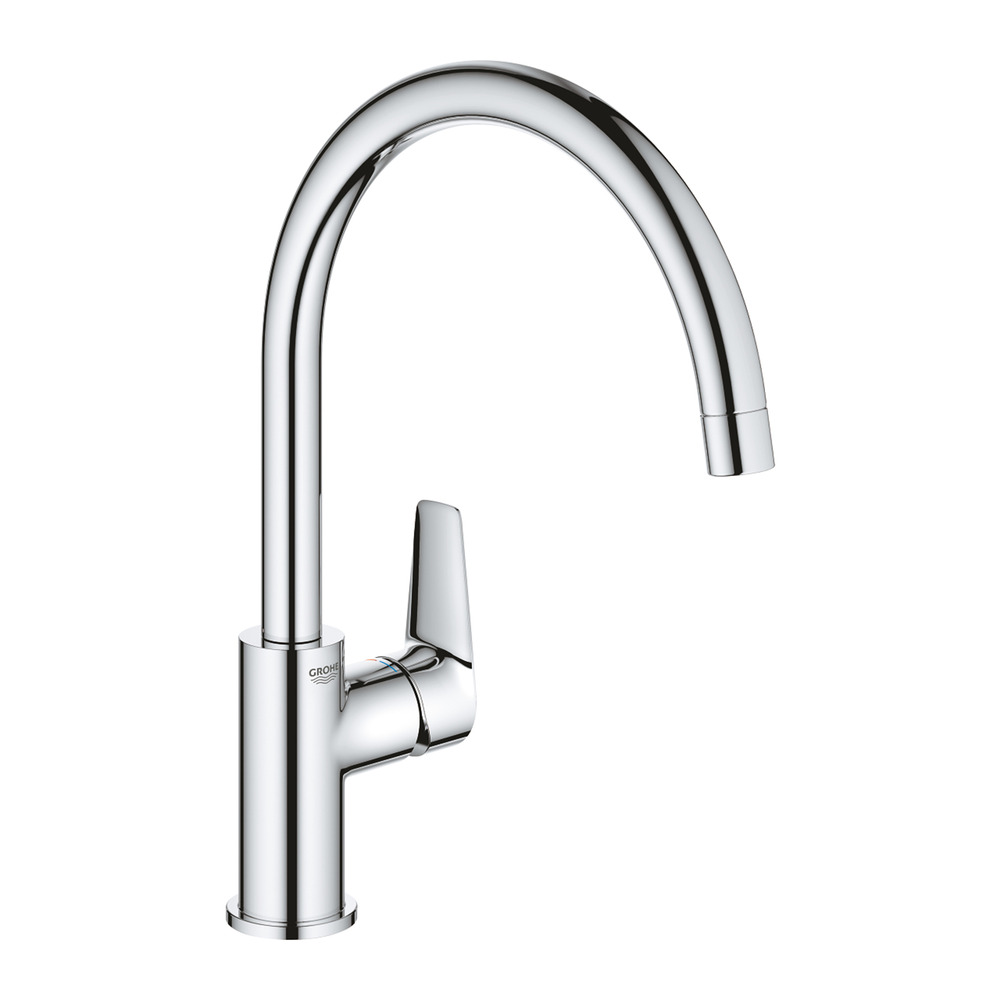 Baterie bucatarie Grohe Start Edge crom lucios cu pipa pivotanta
