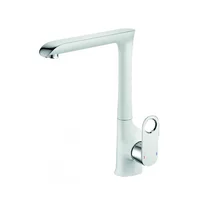Baterie bucatarie Inter Ceramic Kalia monocomanda finisaj crom lucios-alb mat