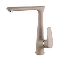 Baterie bucatarie Inter Ceramic monocomanda finisaj bej-nisip mat