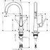 Baterie bucatarie monocomanda crom periat Hansgrohe Talis M51 220 cu 1 jet picture - 2