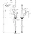 Baterie bucatarie monocomanda Hansgrohe Metris M71 320 cu 1 jet 14823000 picture - 2