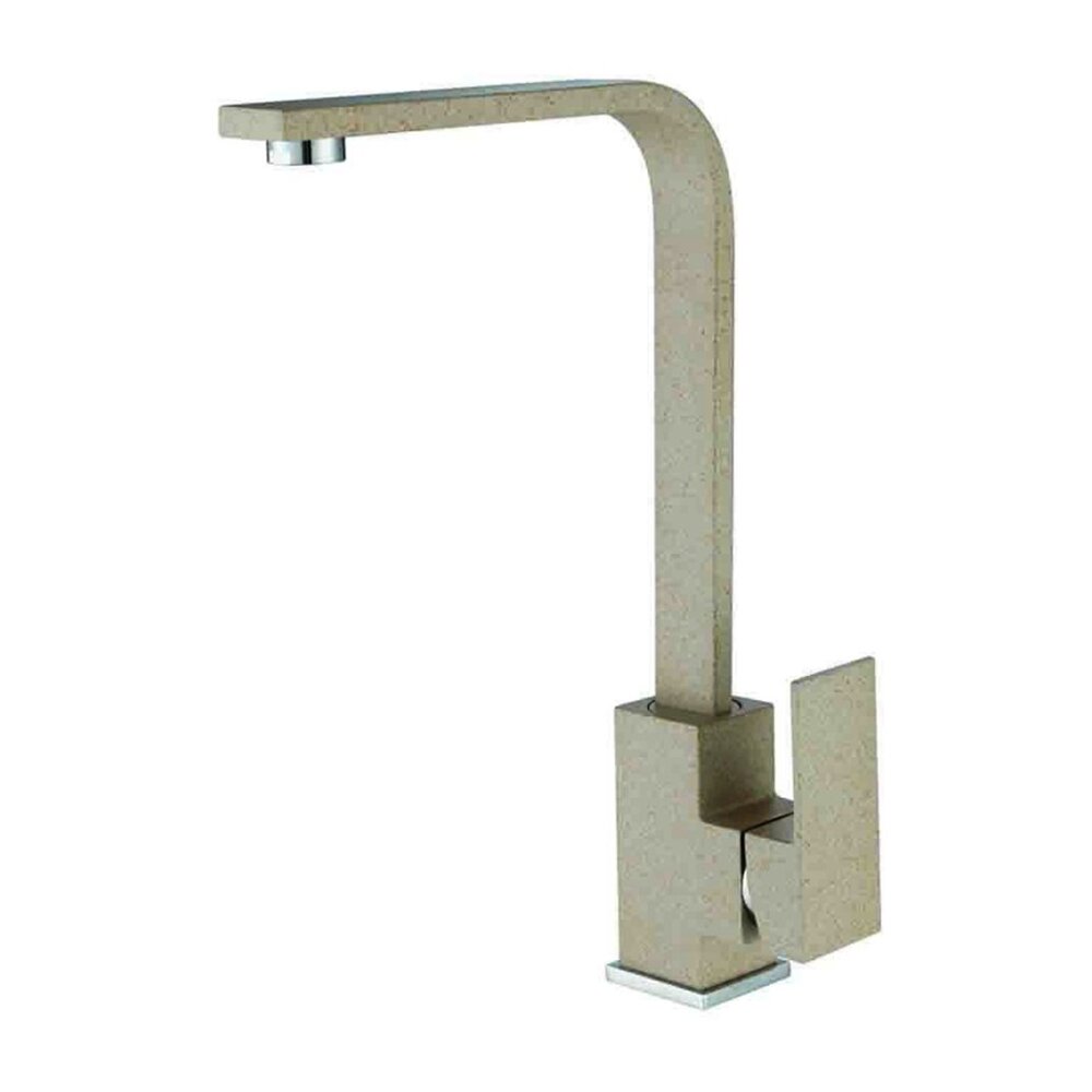 Baterie bucatarie monocomanda Inter Ceramic finisaj bej-nisip mat
