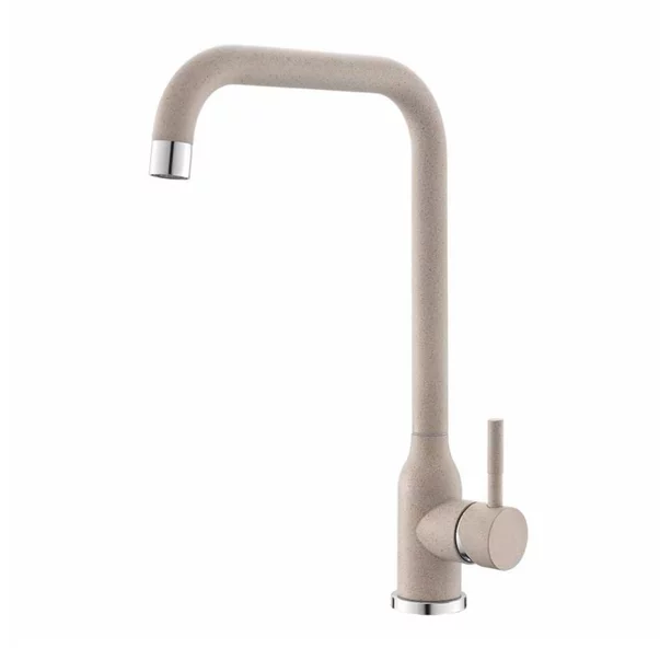 Baterie bucatarie monocomanda Inter Ceramic finisaj bej nisipiu-granit mat picture - 2