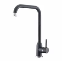 Baterie bucatarie monocomanda Inter Ceramic finisaj gri-granit mat