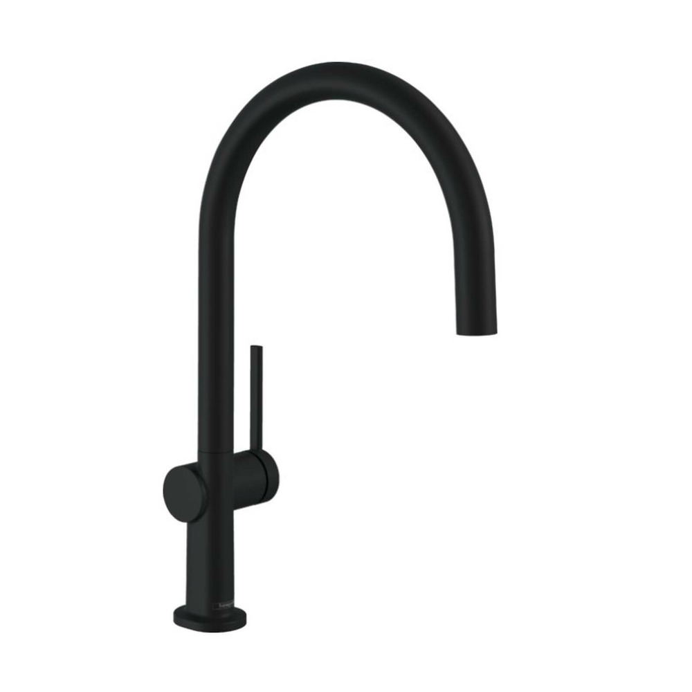 Baterie bucatarie monocomanda negru mat Hansgrohe Talis M54 220 Eco cu 1 jet