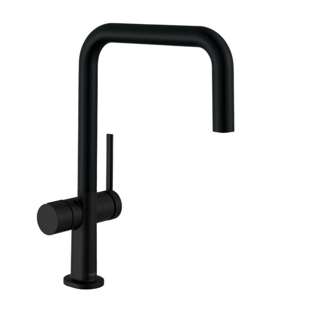 Baterie bucatarie monocomanda negru mat Hansgrohe Talis M54 U 220 cu 1 jet