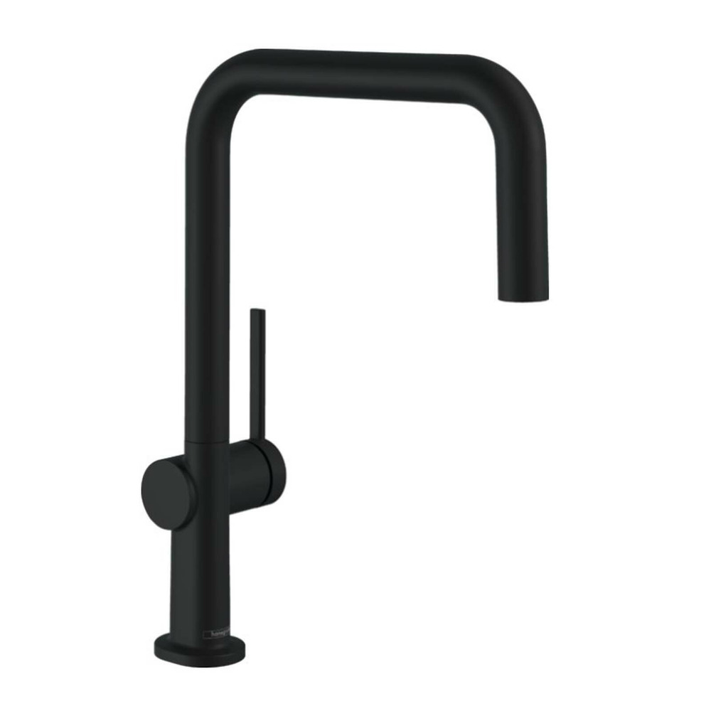 Baterie bucatarie monocomanda negru mat Hansgrohe Talis M54 U 220 Eco cu 1 jet
