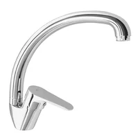 Baterie bucatarie monocomanda Rubineta Luka finisaj crom lucios gat de lebada