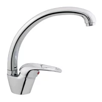 Baterie bucatarie monocomanda Rubineta Prince finisaj crom lucios gat de lebada