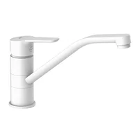 Baterie bucatarie monocomanda Rubineta Uno finisaj alb mat