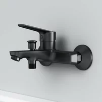 Baterie cada-dus AM.PM Hit monocomanda finisaj negru mat