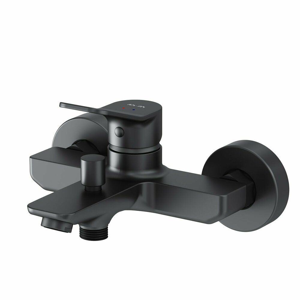 Baterie cada-dus AM.PM X-Joy monocomanda finisaj negru mat