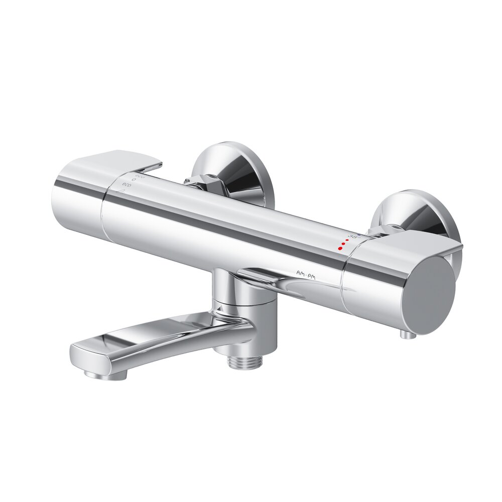 Baterie cada-dus AM.PM X-Joy termostatata finisaj crom lucios
