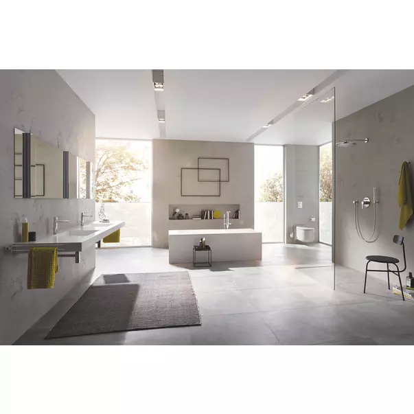 Baterie cada - dus freestanding Grohe Lineare crom periat Supersteel picture - 3
