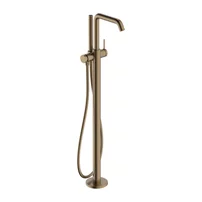 Baterie cada-dus freestanding Hansgrohe Tecturis S fara corp ingropat bronz periat