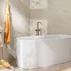 Baterie cada-dus freestanding Hansgrohe Tecturis S fara corp ingropat bronz periat picture - 3