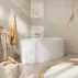 Baterie cada-dus freestanding Hansgrohe Tecturis S finisaj crom lucios fara corp ingropat picture - 2