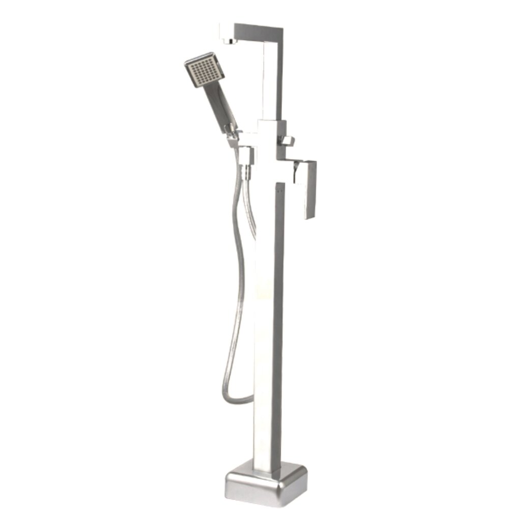 Baterie cada - dus freestanding Inter Ceramic crom lucios cu set de dus