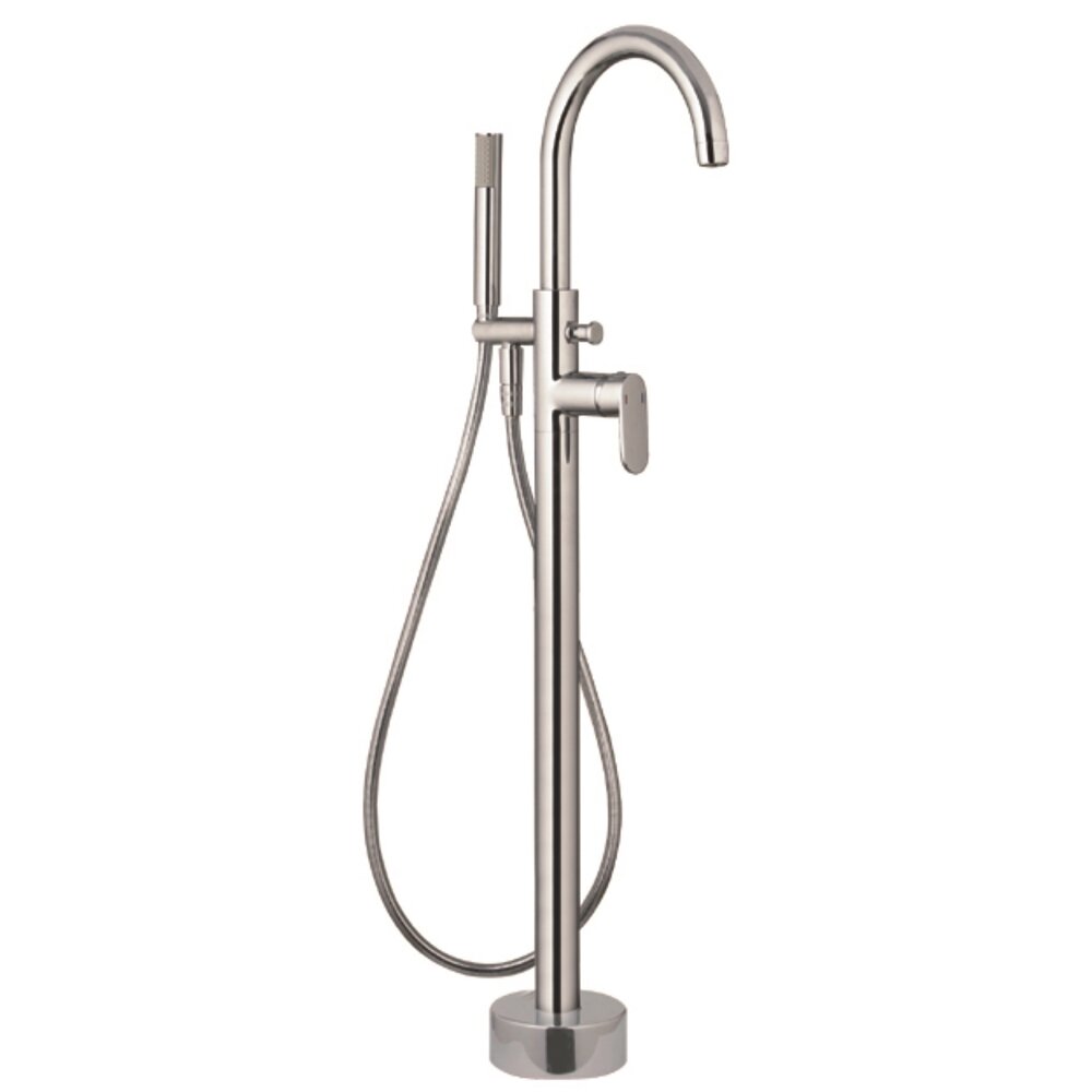 Baterie cada - dus freestanding Inter Ceramic finisaj crom cu set de dus