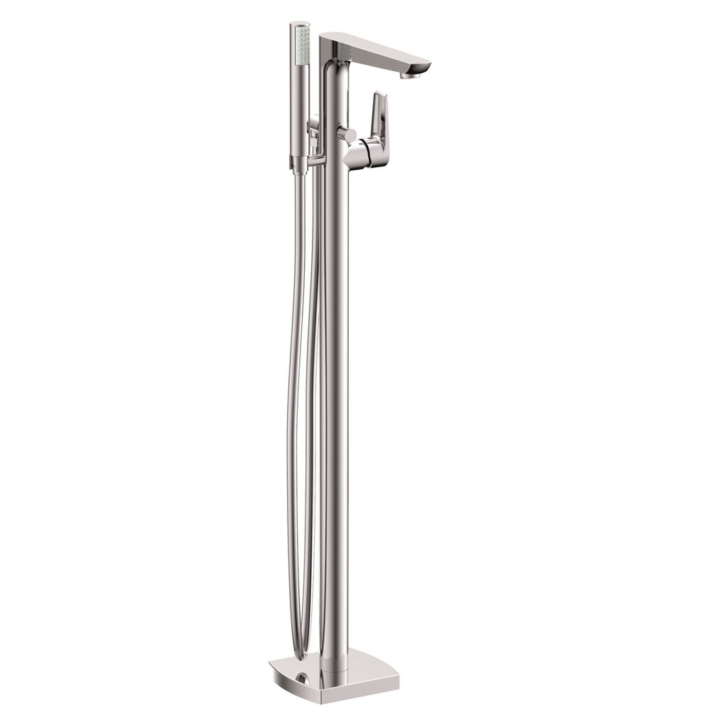 Baterie cada - dus freestanding Inter Ceramic finisaj crom lucios cu set de dus