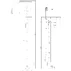 Baterie cada - dus freestanding Inter Ceramic finisaj negru cu set de dus picture - 2