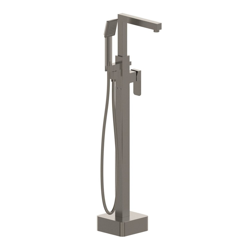 Baterie cada - dus freestanding Inter Ceramic gri mat cu set de dus