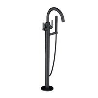 Baterie cada - dus freestanding Kludi Nova Fonte Puristic negru mat