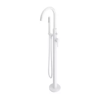 Baterie cada-dus freestanding Omnires Y monocomanda finisaj alb mat