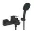 Baterie cada-dus Grohe Cubeo finisaj negru mat cu set de dus si para cu 2 functii
