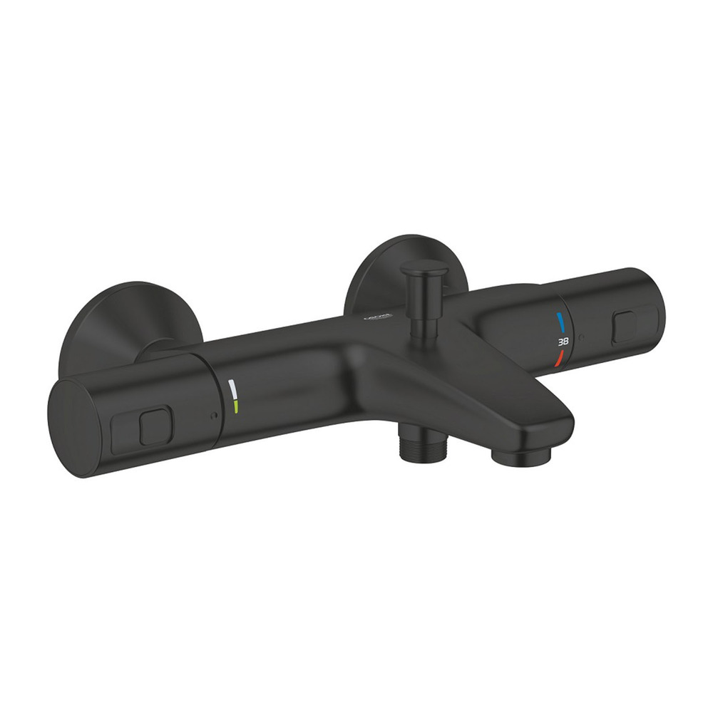 Baterie cada - dus Grohe Precision Start termostatata negru mat
