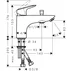 Baterie cada - dus Hansgrohe Logis crom lucios monocomanda picture - 2