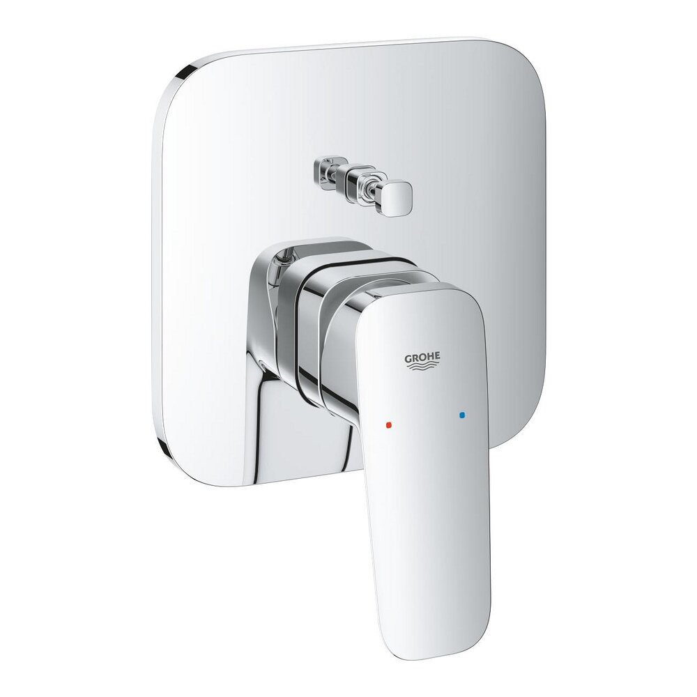 Baterie cada-dus incastrata Grohe Cubeo crom lucios fara corp ingropat