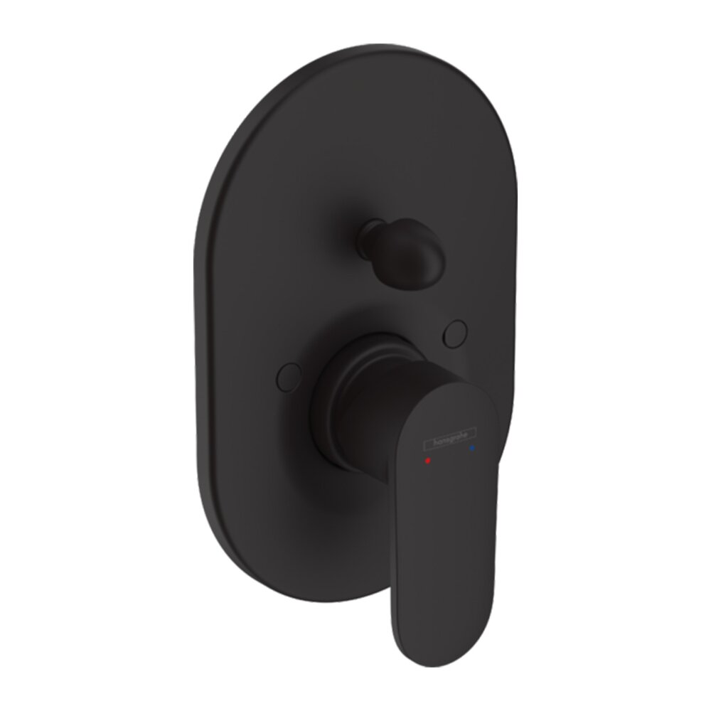 Baterie cada-dus incastrata Hansgrohe Vernis Blend negru mat fara corp incastrat