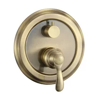 Baterie cada-dus incastrata Inter Ceramic Broudi bronz periat cu corp ingropat