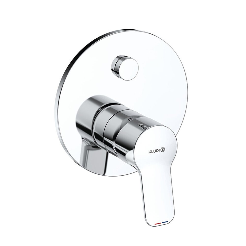 Baterie cada-dus incastrata Kludi Pure&Easy monocomanda finisaj crom lucios fara corp ingropat