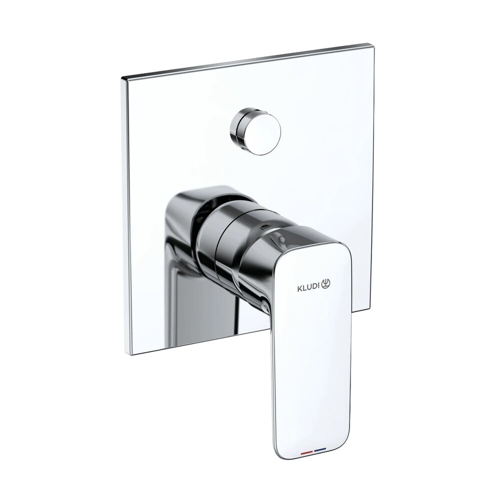 Baterie cada-dus incastrata Kludi Pure&Style monocomanda finisaj crom lucios fara corp ingropat