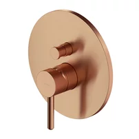 Baterie cada-dus incastrata Omnires Y finisaj cupru periat fara corp ingropat