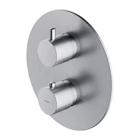 Baterie cada - dus incastrata Omnires Y termostatata nichel periat fara corp ingropat