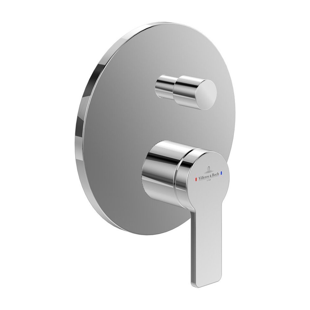 Baterie cada-dus incastrata Villeroy&Boch Architectura monocomanda crom lucios fara corp ingropat