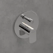 Baterie cada-dus incastrata Villeroy&Boch O.novo crom lucios fara corp ingropat