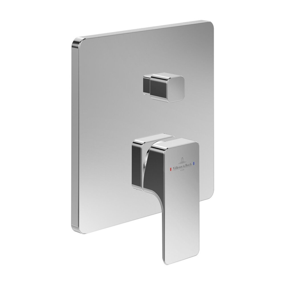 Baterie cada-dus incastrata Villeroy&Boch Subway 3.0 crom lucios fara corp ingropat