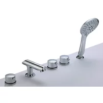 Baterie cada-dus Inter Ceramic dubla comanda crom lucios cu set de dus