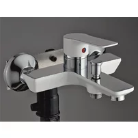 Baterie cada-dus Inter Ceramic Hana monocomanda crom lucios-alb mat