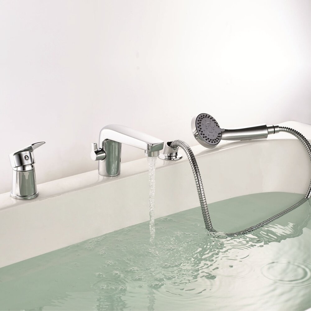 Baterie cada-dus Inter Ceramic monocomanda crom lucios cu set de dus