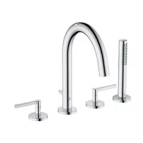 Baterie cada - dus Kludi Nova Fonte Puristic cu 4 piese crom lucios